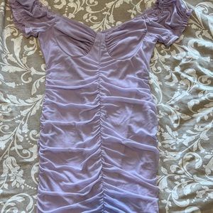 Zulu + Wolfe Lavender Mini Dress